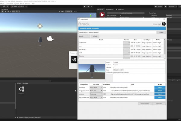 Unity ftrack Studio 8