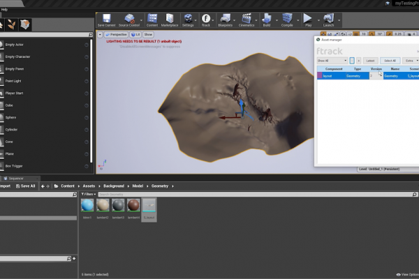 Unreal Engine ftrack Studio 4